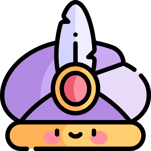 Turban oriental indian asian icon