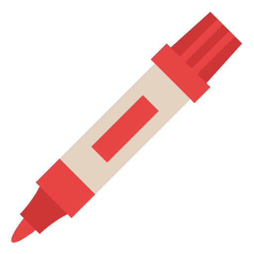 Marker write stationery office supplies icon