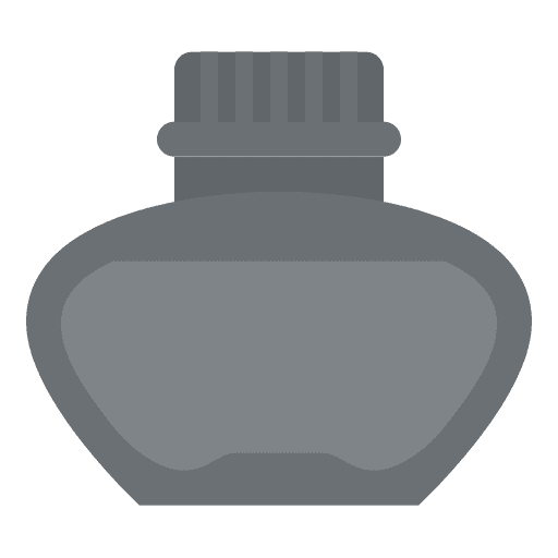 Inkwell medieval miscellaneous quill icon Inkwell medieval miscellaneous quill icon