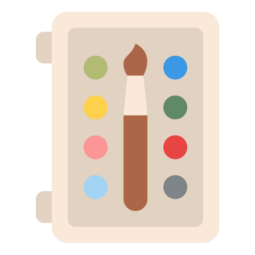 Watercolor school stationery miscellaneous icon Watercolor school stationery miscellaneous icon