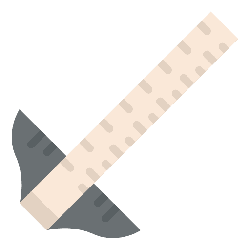 Ruler stationery ruler set square icon Ruler stationery ruler set square icon