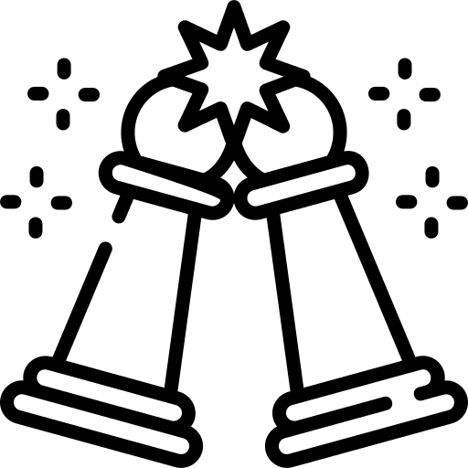 Confrontation board game strategy clash icon