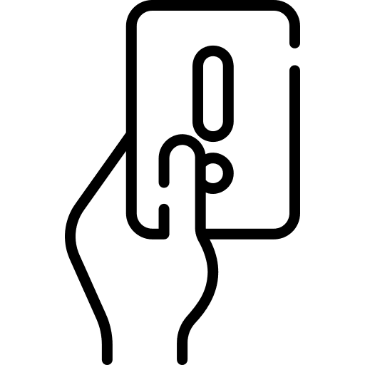 Intervention hands and gestures hand exclamation mark icon