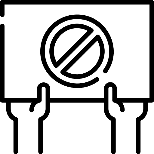 Protest protesting placard protest icon