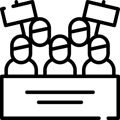 Strike protest demand strike icon