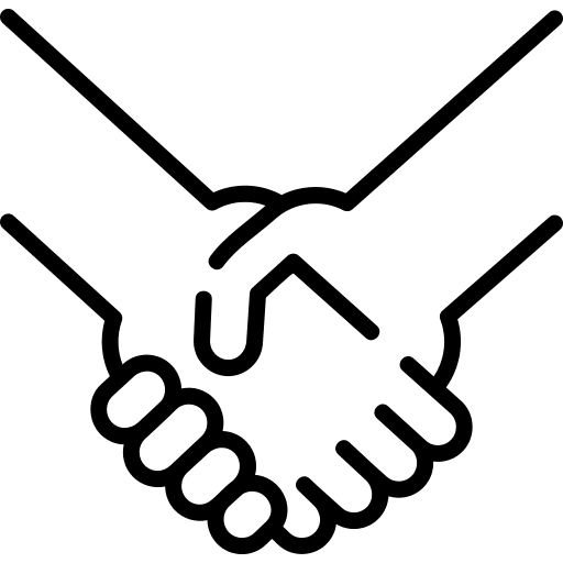 Agreement partnership reconciliation cooperate icon