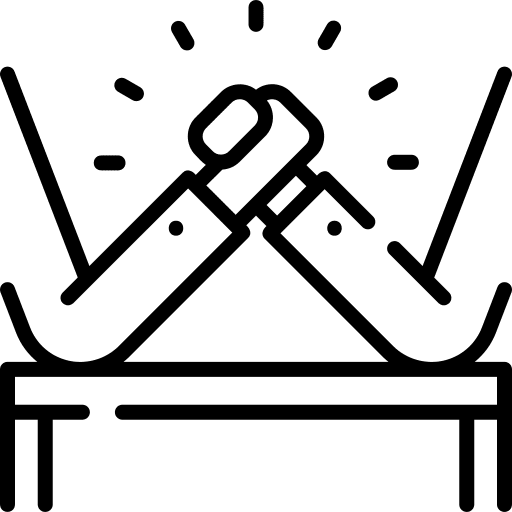 Arm wrestling arm wrestling brotherhood support icon