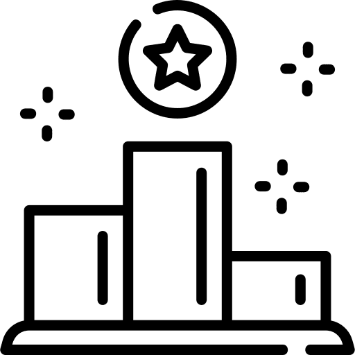 Competition ranking marketing outstanding icon