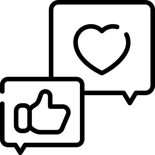 Opinion opinion speech bubble heart icon