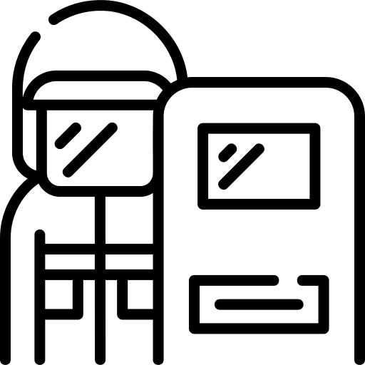 Police security guard people professions and jobs icon