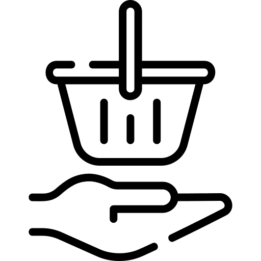 Purchasing commerce and shopping basket shopping basket icon