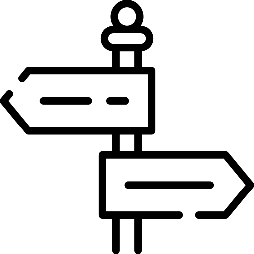 Signpost board pointer signpost icon