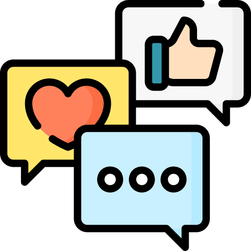 Social media social media interaction heart icon