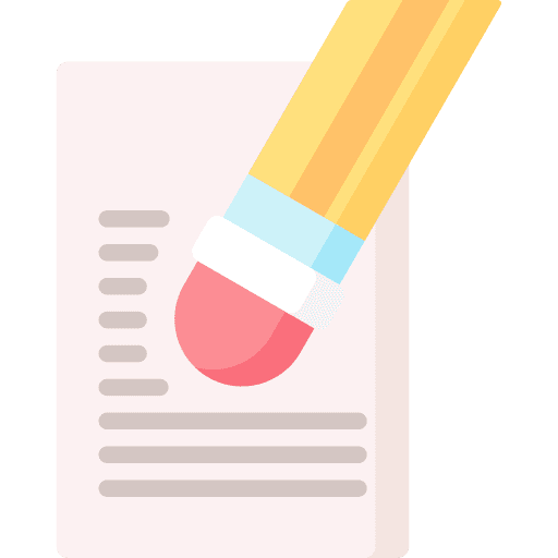 Eraser document stationery paper icon
