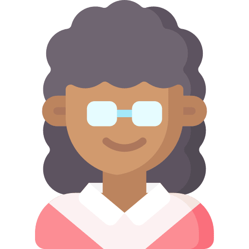 Student avatar user black woman icon