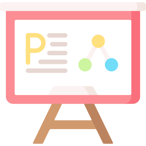 Presentation classroom presentation education icon