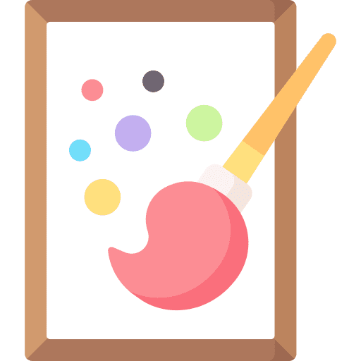 Art brush creative paint icon Art brush creative paint icon