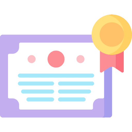 Diploma certificate medal document icon Diploma certificate medal document icon