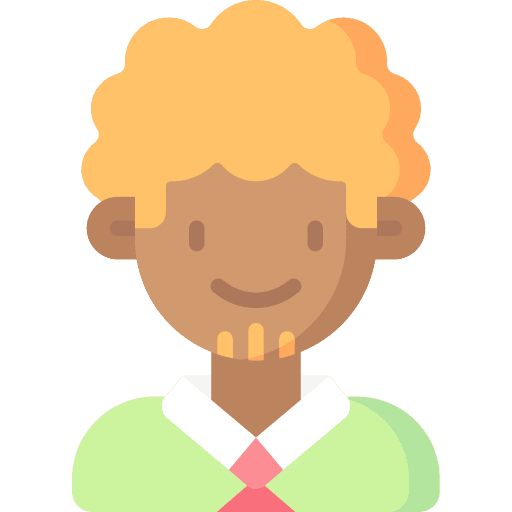 Teacher professor black man afro icon Teacher professor black man afro icon