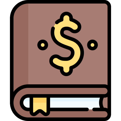 Accounting book dollar business and finance finance book icon Accounting book dollar business and finance finance book icon