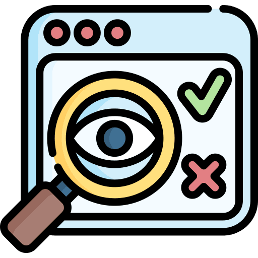 Audit accounting browser search icon