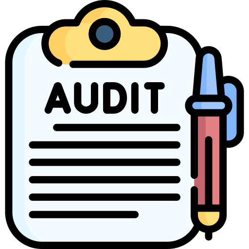 Audit checking check list file icon