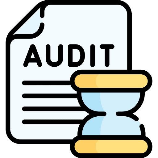 Audit search audition document icon