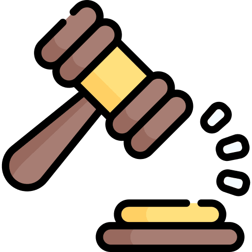 Law mace regulatory law icon Law mace regulatory law icon