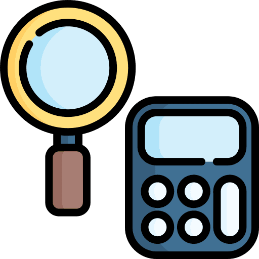 Audit calculation calculating business and finance icon Audit calculation calculating business and finance icon