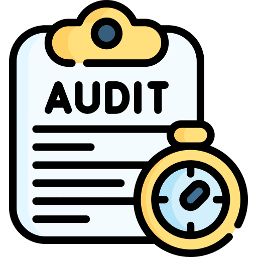 Audit clipboard finance time and date icon Audit clipboard finance time and date icon