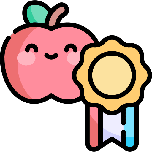 Award vegetarian farming and gardening fruit icon