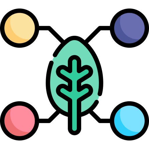 Data plant leaves smart farm icon Data plant leaves smart farm icon