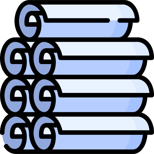 Paper rolls machine project rolls icon