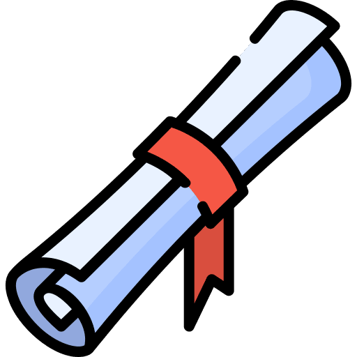 Scroll scroll diploma certificate icon
