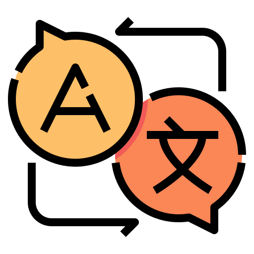 Online translator dialogue online translator communications icon
