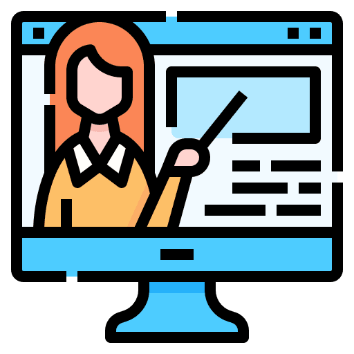 Video lecture video lecture online course online class icon