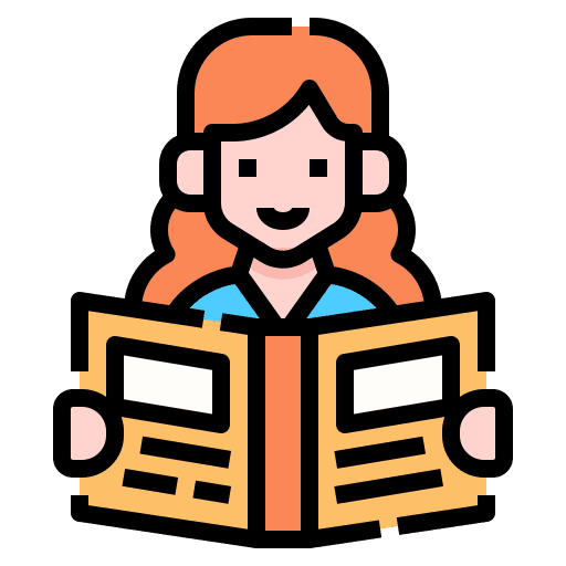 Reading learning reading book child icon