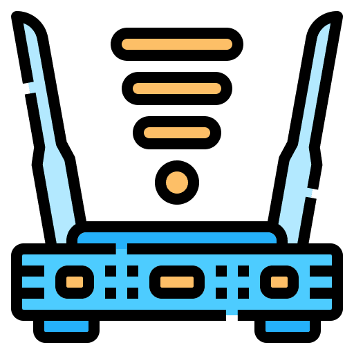 Router communications modem computer icon Router communications modem computer icon