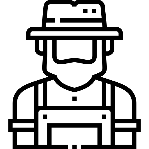 Farmer man avatar farmers icon