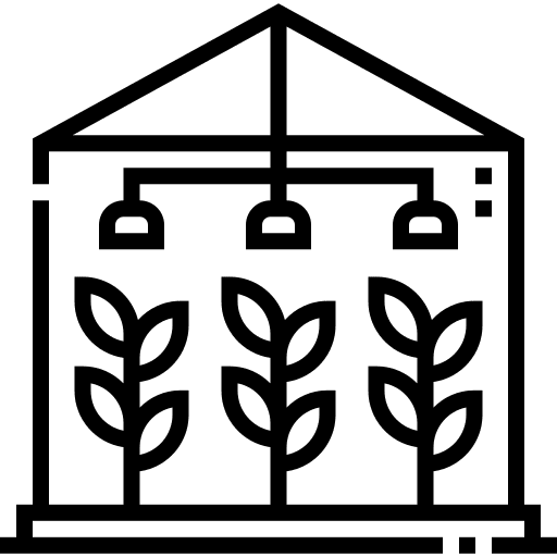 Greenhouse agriculture greenhouse sun icon