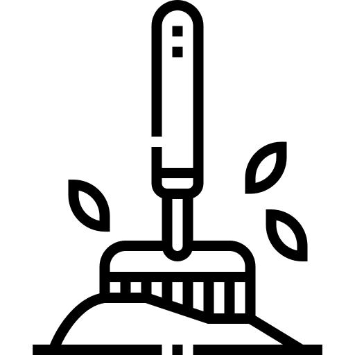 Rake fork gardening tool farming and gardening icon