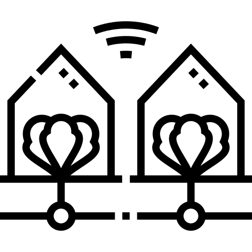 Smart farm smart farm electronic distributed icon