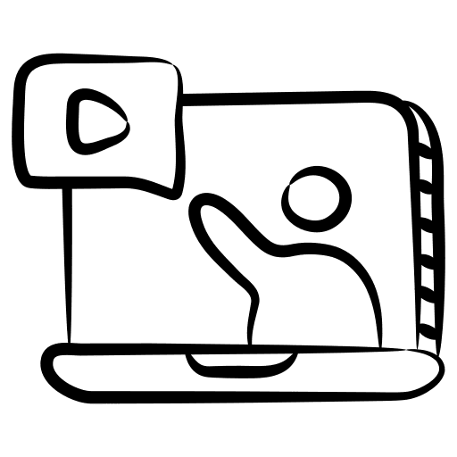 Video lesson video lesson computer online learning icon