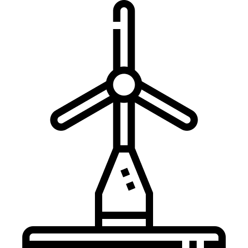 Windmill green energy wind turbine turbine icon