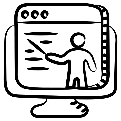 Online learning web online learning website icon