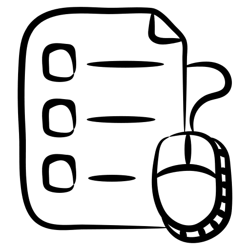 Online test exam online learning document icon