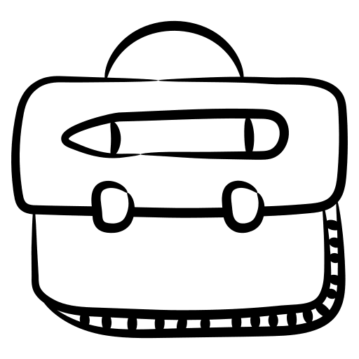 School bag high school backpack student bag icon