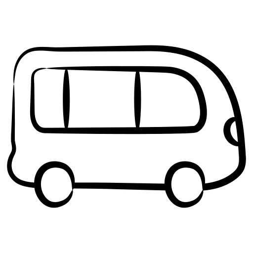 Van transportation van school bus icon