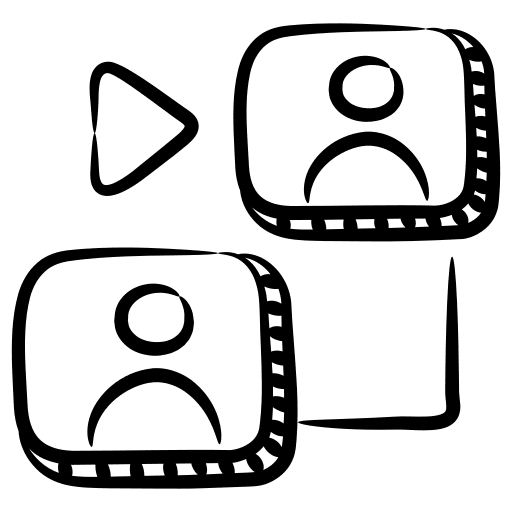 Video conference communications meeting video call icon