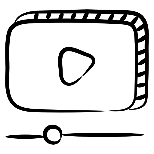 Live streaming video player video movie icon